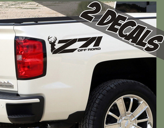 2 - Decalcomanie Offroad Z71 Caccia al cervo per Chevrolet Silverado