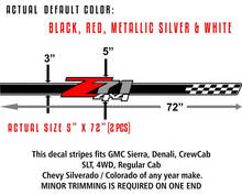 2 - Z71 Off Road Decals - adesivi Parti Chevy Silverado GMC Sierra 4x4 2010-2021 2