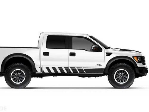 Ford Raptor Truck F-150 Bed Side Rocker Panel Stripes Adesivi per decalcomanie grafiche per modelli 2010-2014