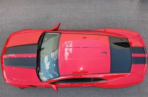 Twin Rally Pinstripe Kit — Adesivo in vinile (cofano, baule) per Chevrolet Camaro 2010-2013