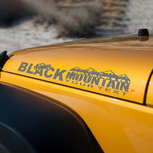 Adesivi Grafica Laterale Cofano Black Mountain per Jeep Rubicon Wrangler 2