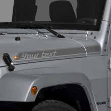 Adesivo in Vinile Strisce Lettere Laterali Cofano per Jeep Renegade_2