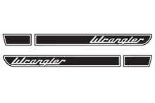 Kit decalcomanie adesivi per cofano retrò Wrangler per Jeep Wrangler JK (2007-2018)
 2