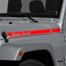 Adesivo in Vinile con Strisce Lettere Laterali Cofano 2 Pezzi per Jeep Renegade_3