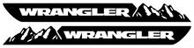 Jeep Renegade Hood Striscia laterale Hood Mountains Adesivo Decalcomania Vinile Grafica JK Fender
 2