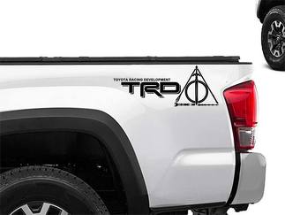 Toyota Racing Development TRD nerd geek edizione tatuata 4X4 lato del letto Adesivi per decalcomanie grafiche 2