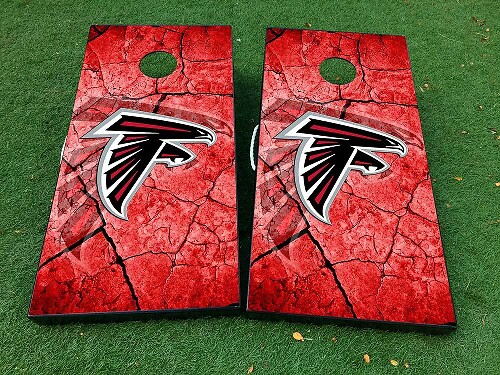 Adesivo per gioco Cornhole da football degli Atlanta Falcons VINILI ADESIVI con LAMINATO 2