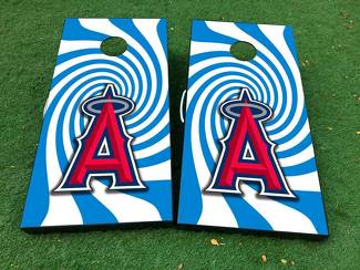 Los Angeles Angels baseball Cornhole gioco da tavolo decalcomania AVVOLGIMENTI IN VINILE con LAMINATO