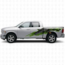 Kit di Adesivi Laterali in Vinile con Lettering Personalizzato Stile Spruzzo di Fango per Dodge Ram_3