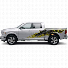 Kit di Adesivi Laterali in Vinile con Lettering Personalizzato Stile Spruzzo di Fango per Dodge Ram_6