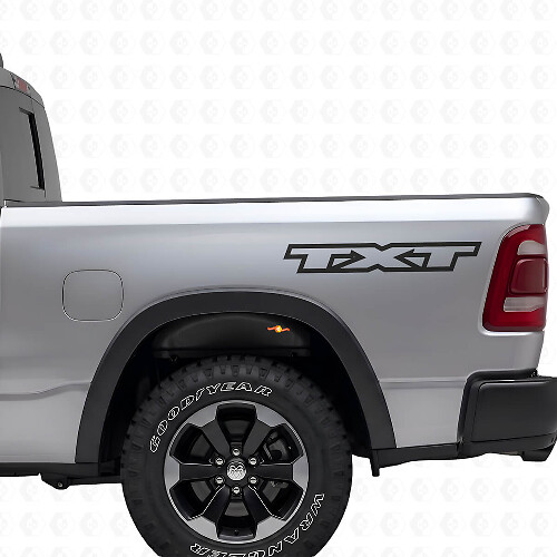Kit di Adesivi in Vinile Personalizzati con Testo per il Retro del Dodge Ram