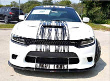 Kit adesivo in vinile a striscia completa stile Grunge Hellcat per Dodge Challenger e Charger_4