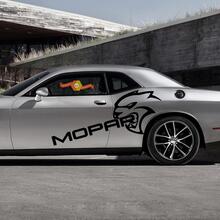 Dodge Challenger Charger SRT Hellcat Mopar Hell Cat Vinile Adesivo Decalcomania Grafica 2 Colori
 2