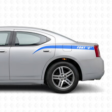 Adesivo Laterale in Vinile a Strisce Stile Stinger Personalizzato per Dodge Charger 2006-2010_2