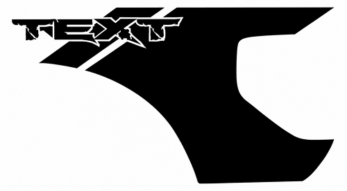 Adesivo in vinile personalizzato per lettino per Musclecar truck power truck 2010-2014