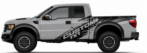 Adesivo in vinile laterale con grafica schizzi di fango PERSONALIZZATO per Ford F-150