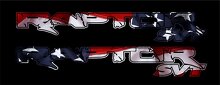 Kit decal vinile bandiera USA posteriore per camion Musclecar_2