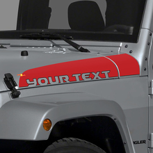 Adesivo in Vinile con Scritta Striscia per Cofano per Jeep Wrangler JK Unlimited_3