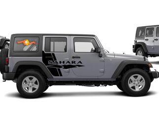 Side Swipe Grafica Jeep SAHARA Decalcomanie per veicoli, grafiche, adesivi in ​​vinile