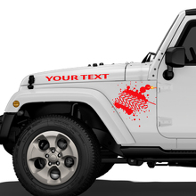 Tracce di pneumatici di fango Jeep Vinyl Decal Hood Rubicon Renegade Sticker Car Truck Veicolo kit 3