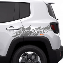 Jeep Renegade Distressed Tire Splash Graphic Hood Finestra Adesivo Decalcomania Veicolo Vinile
 2