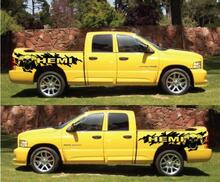 HEMI Dodge Ram Splash Grunge Skull Sinistra Destra Logo Vinyl Sticker Decal Graphic 2