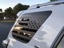 2 adesivi con bandiera americana per decalcomania in vinile Toyota 4runner
 2