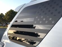2 adesivi con bandiera americana per decalcomania in vinile Toyota 4runner
 3