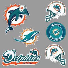 Miami Dolphins National Football League (NFL) fan parete veicolo notebook ecc adesivi decalcomanie 2