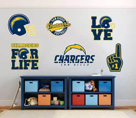 Adesivo universale in vinile NFL Los Angeles Chargers