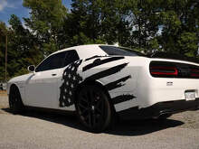 La decalcomania adesiva laterale invecchiata con bandiera USA USA si adatta alla Musclecar Musclecarmodel Dodge Charger Chevy Camaro
_2