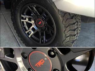 Toyota Tacoma FJ Cruiser 4Runner TRD Wheel Center Cap Decal Sticker per Fx Pro Wheels