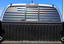 Adesivo prespaziato personalizzato con bandiera americana per finestrino posteriore di camion o SUV_2