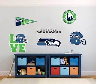 La squadra di football americano professionale dei Seattle Seahawks, la National Football League (NFL), per i fan, per i notebook, ecc