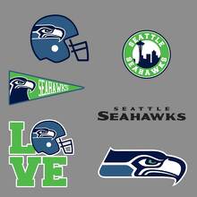 Adesivi in Vinile per Fan NFL Seattle Seahawks per Auto e Parete 2
