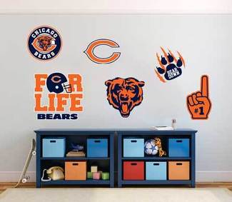 Chicago Bears squadra di football americano professionale della National Football League (NFL) fan parete veicolo notebook ecc adesivi decalcomanie