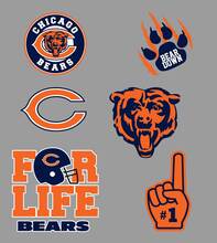 Chicago Bears squadra di football americano professionale della National Football League (NFL) fan parete veicolo notebook ecc adesivi decalcomanie 2