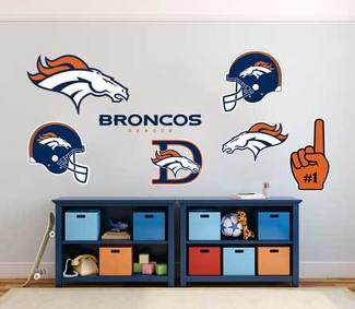 Denver Broncos squadra di football americano professionale della National Football League (NFL) ventilatore da parete per notebook ecc. Adesivi per decalcomanie