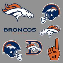 Denver Broncos squadra di football americano professionale della National Football League (NFL) ventilatore da parete per notebook ecc. Adesivi per decalcomanie 2