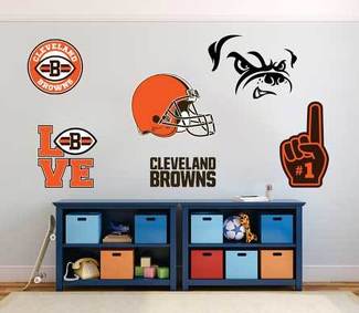 Cleveland Browns squadra di football americano National Football League (NFL) ventola parete veicolo notebook ecc decalcomanie adesivi