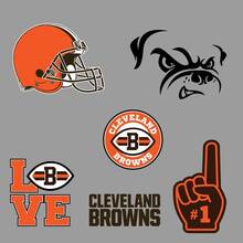 Cleveland Browns squadra di football americano National Football League (NFL) ventola parete veicolo notebook ecc decalcomanie adesivi 2