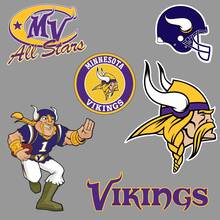 Minnesota Vikings Squadra di football americano National Football League (NFL) Fan Wall Veicolo Notebook ecc. Adesivi per decalcomanie 2