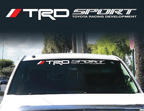 Toyota TRD Parabrezza Sport Racing Development 4x4 Decal Sticker Vinyl