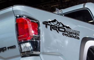2 TRD Toyota Tacoma Tundra Decalcomanie Vinile Adesivo off road grafica 4x4