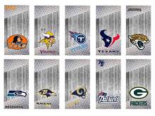 Set di adesivi in vinile per personalizzare tavola Cornhole con logo NFL personalizzato_2