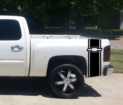 Adesivo in vinile a striscia laterale posteriore con logo Chevy per camion Chevrolet