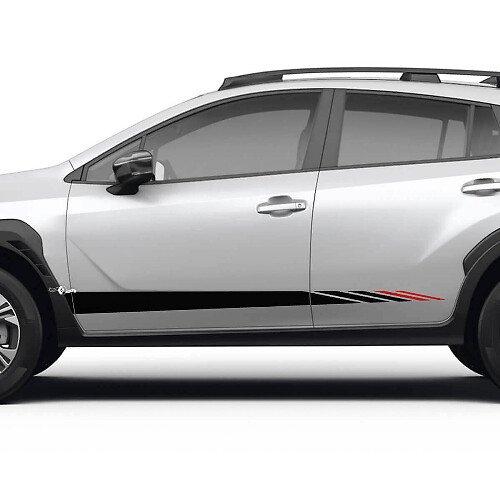 Kit di Adesivi in Vinile Strisce Laterali a Strobo per Subaru Crosstrek