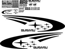 Kit di decalcomanie in vinile Subaru Impreza Wrx Sti Wrc Full Rally Stars qualsiasi colore a grandezza naturale 2