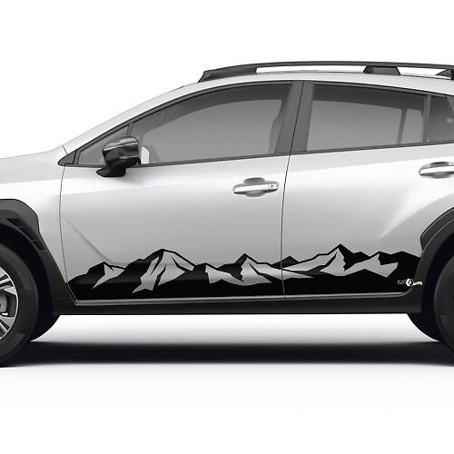 Kit di decalcomanie in vinile per battitacco Mountain Style per Subaru Crosstrek