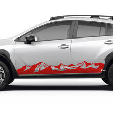 Kit di decalcomanie in vinile per battitacco Mountain Style per Subaru Crosstrek_2